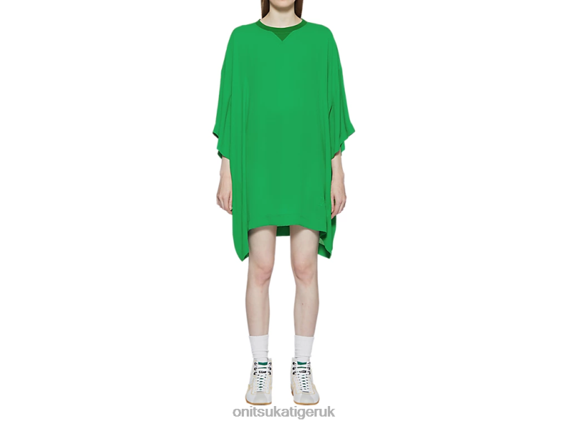 Women WS MINI DRESS XTBPR591 Clothing Onitsuka Tiger Green