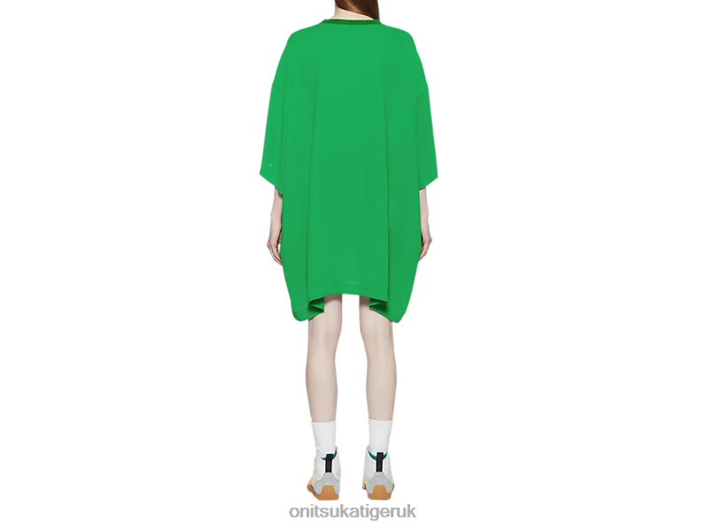 Women WS MINI DRESS XTBPR591 Clothing Onitsuka Tiger Green