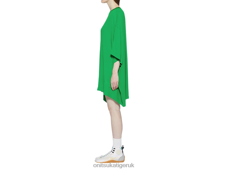 Women WS MINI DRESS XTBPR591 Clothing Onitsuka Tiger Green