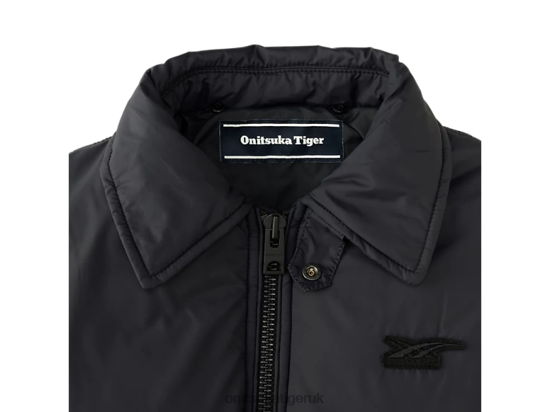 Women WS P BLOUSON XTBPR601 Clothing Onitsuka Tiger Black/White