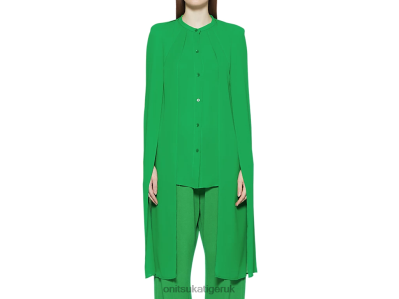 Women WS SHIRT XTBPR597 Clothing Onitsuka Tiger Green