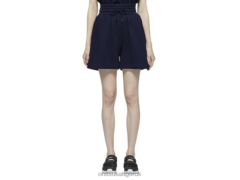 Women WS SHORTS XTBPR613 Clothing Onitsuka Tiger Dark Navy