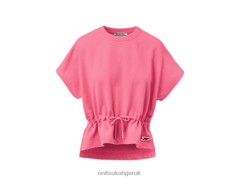 Women WS SHORT SLEEVE TOP XTBPR610 Clothing Onitsuka Tiger Pink