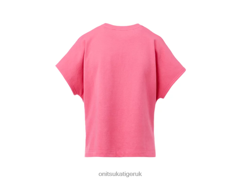 Women WS SHORT SLEEVE TOP XTBPR610 Clothing Onitsuka Tiger Pink