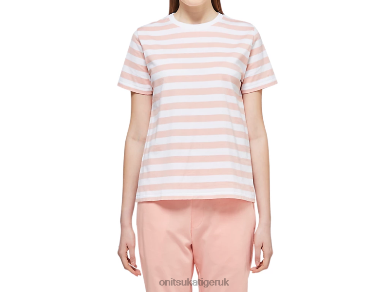 Women WS TEE XTBPR615 Clothing Onitsuka Tiger Cozy Pink