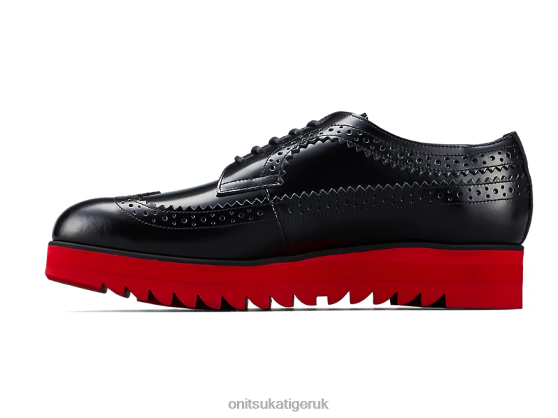 Women BROGUE XTBPR539 Shoes Onitsuka Tiger Black/Classic Red