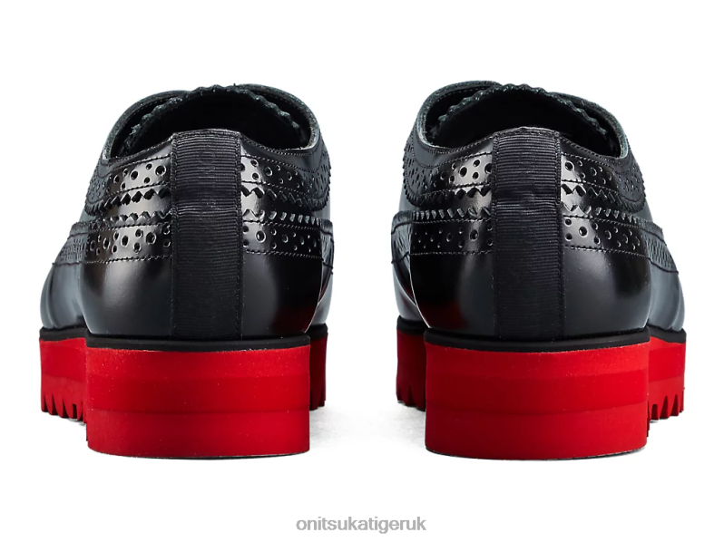Women BROGUE XTBPR539 Shoes Onitsuka Tiger Black/Classic Red
