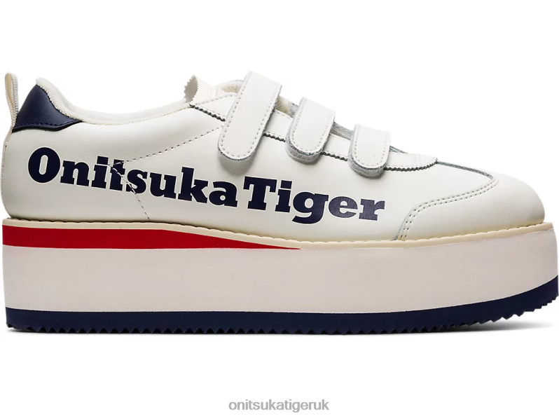 Women DELEGATION CHUNK W XTBPR582 Shoes Onitsuka Tiger Cream/Peacoat