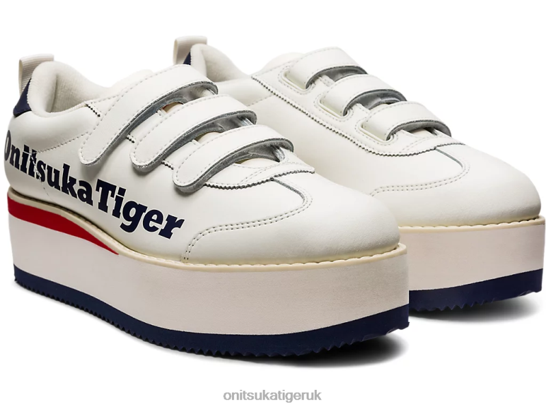 Women DELEGATION CHUNK W XTBPR582 Shoes Onitsuka Tiger Cream/Peacoat