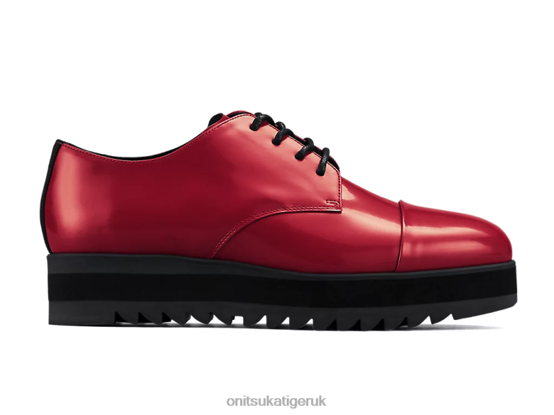 Women DERBY XTBPR548 Shoes Onitsuka Tiger Beet Red