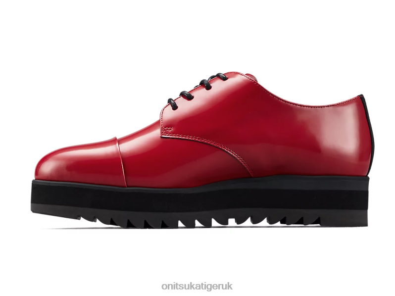 Women DERBY XTBPR548 Shoes Onitsuka Tiger Beet Red