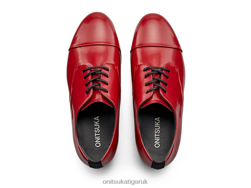 Women DERBY XTBPR548 Shoes Onitsuka Tiger Beet Red