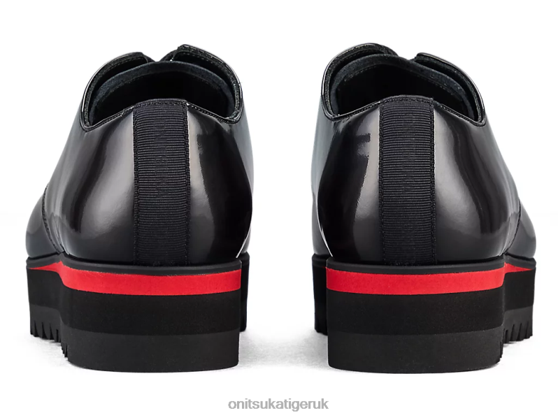 Women DERBY XTBPR556 Shoes Onitsuka Tiger Black/Classic Red