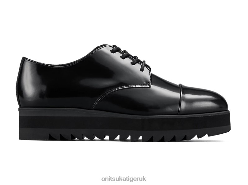 Women DERBY XTBPR560 Shoes Onitsuka Tiger Shiny Black