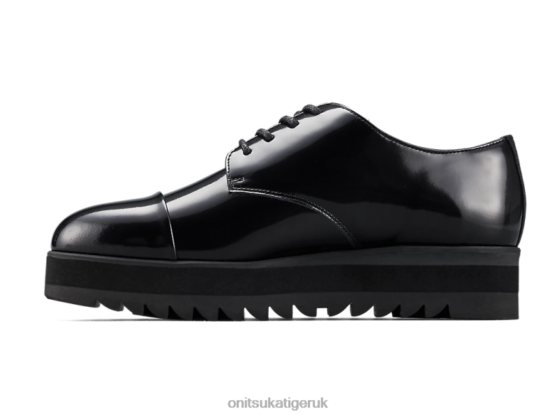 Women DERBY XTBPR560 Shoes Onitsuka Tiger Shiny Black