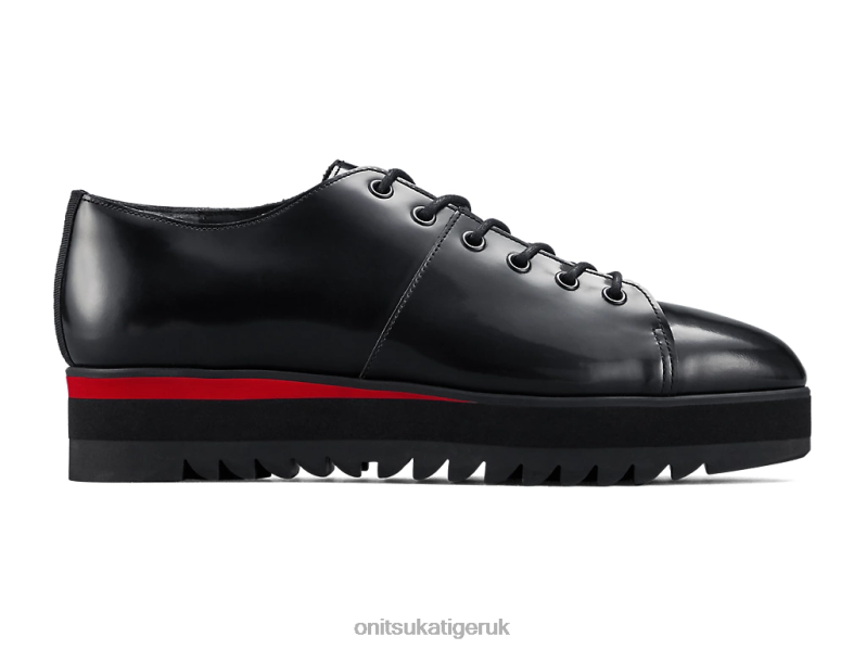 Women LACE-UP LO XTBPR555 Shoes Onitsuka Tiger Black/Classic Red