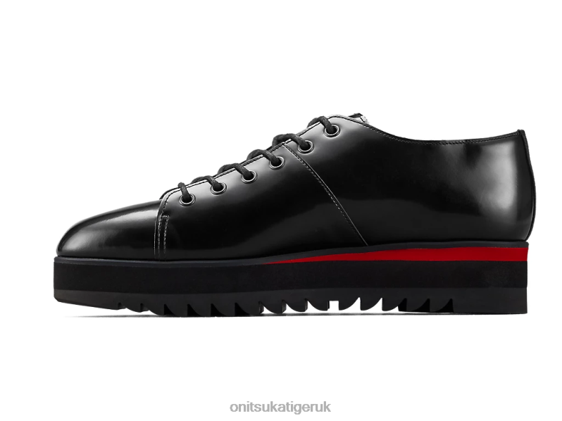 Women LACE-UP LO XTBPR555 Shoes Onitsuka Tiger Black/Classic Red