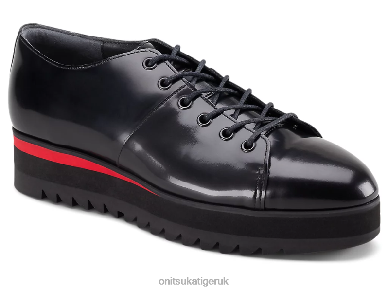 Women LACE-UP LO XTBPR555 Shoes Onitsuka Tiger Black/Classic Red