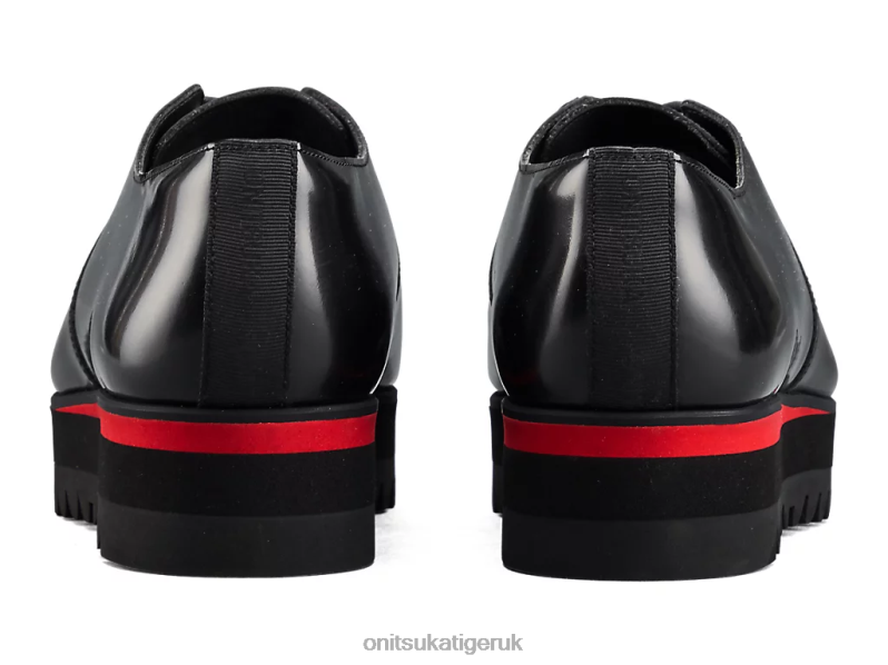 Women LACE-UP LO XTBPR555 Shoes Onitsuka Tiger Black/Classic Red