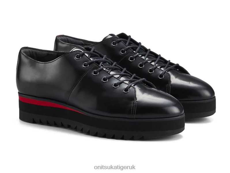 Women LACE-UP LO XTBPR555 Shoes Onitsuka Tiger Black/Classic Red