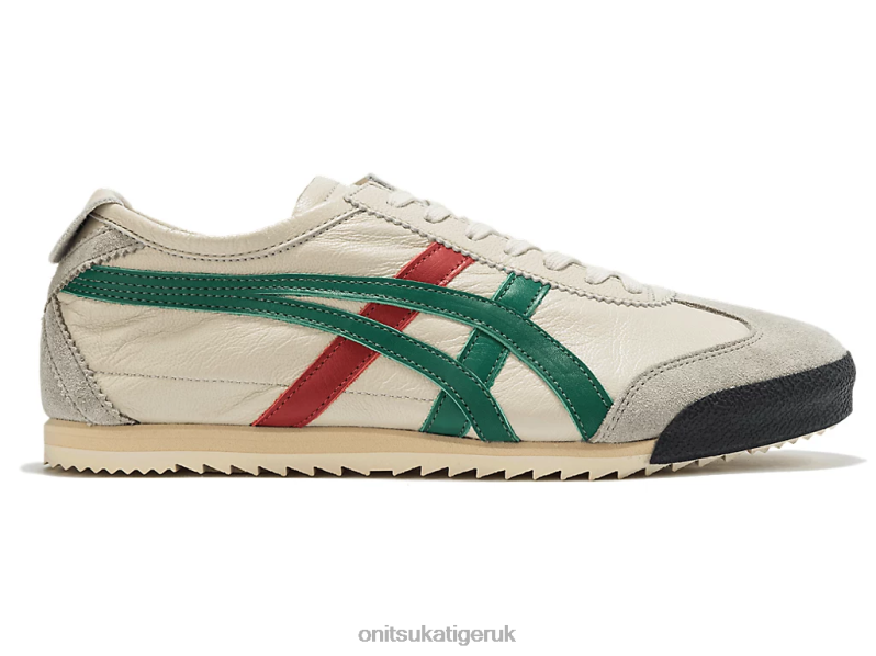 Women MEXICO 66 DELUXE XTBPR532 Shoes Onitsuka Tiger Cream/Green