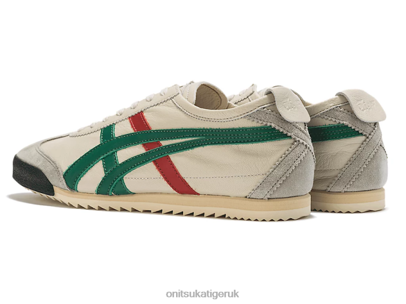 Women MEXICO 66 DELUXE XTBPR532 Shoes Onitsuka Tiger Cream/Green