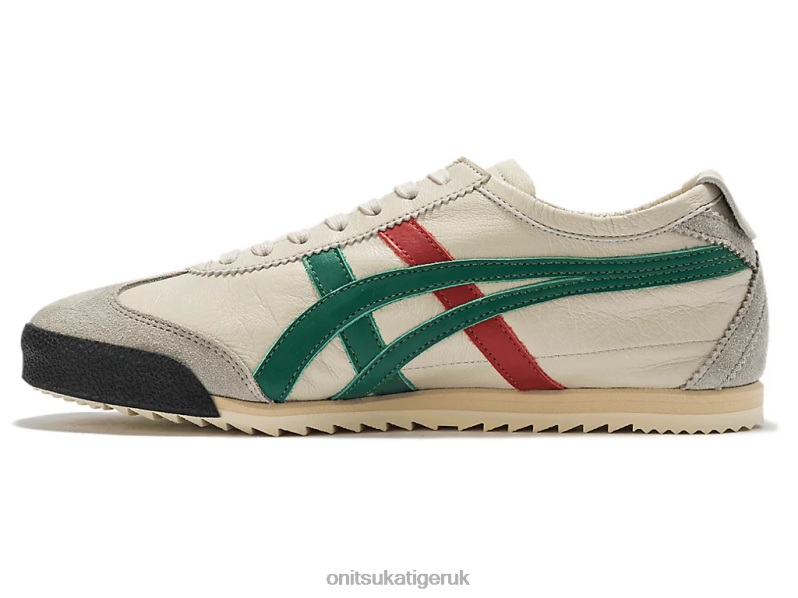 Women MEXICO 66 DELUXE XTBPR532 Shoes Onitsuka Tiger Cream/Green