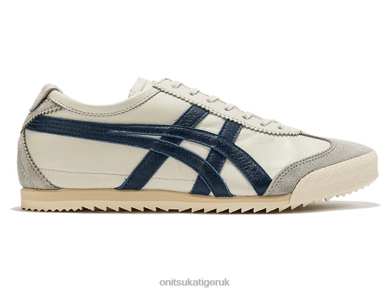 Women MEXICO 66 DELUXE XTBPR533 Shoes Onitsuka Tiger Birch/Indigo Blue