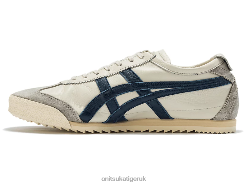 Women MEXICO 66 DELUXE XTBPR533 Shoes Onitsuka Tiger Birch/Indigo Blue