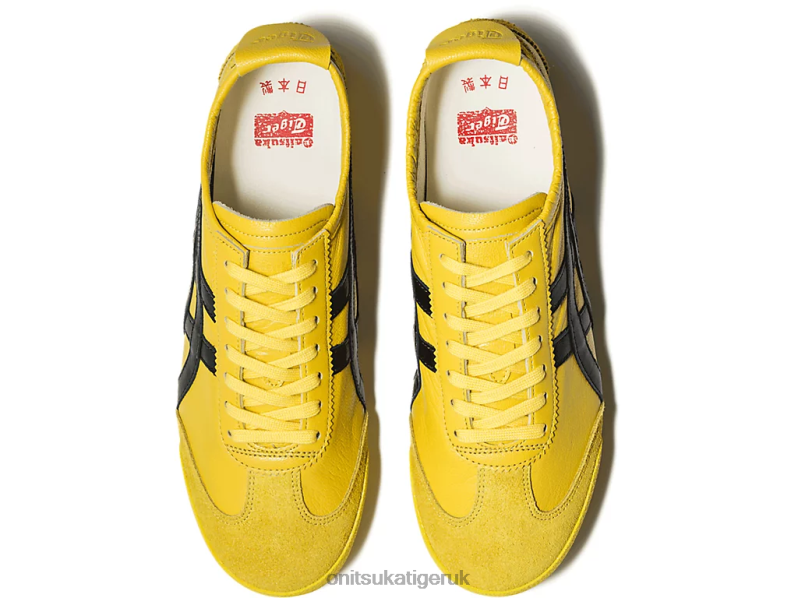 Women MEXICO 66 DELUXE XTBPR534 Shoes Onitsuka Tiger Tai Chi Yellow/Black