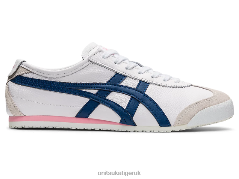 Women MEXICO 66 XTBPR584 Shoes Onitsuka Tiger White/Independence Blue