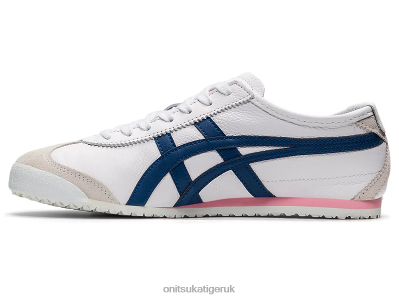 Women MEXICO 66 XTBPR584 Shoes Onitsuka Tiger White/Independence Blue