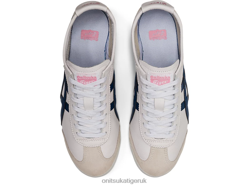 Women MEXICO 66 XTBPR584 Shoes Onitsuka Tiger White/Independence Blue