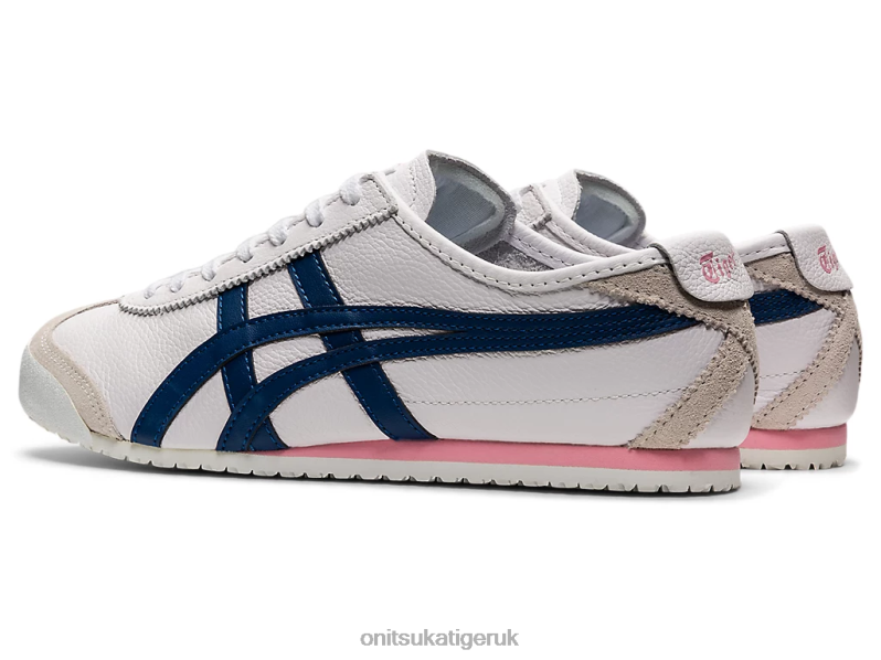 Women MEXICO 66 XTBPR584 Shoes Onitsuka Tiger White/Independence Blue
