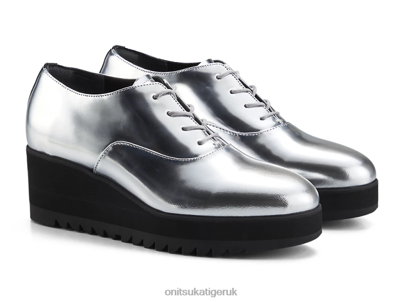 Women WEDGE-O XTBPR570 Shoes Onitsuka Tiger Silver