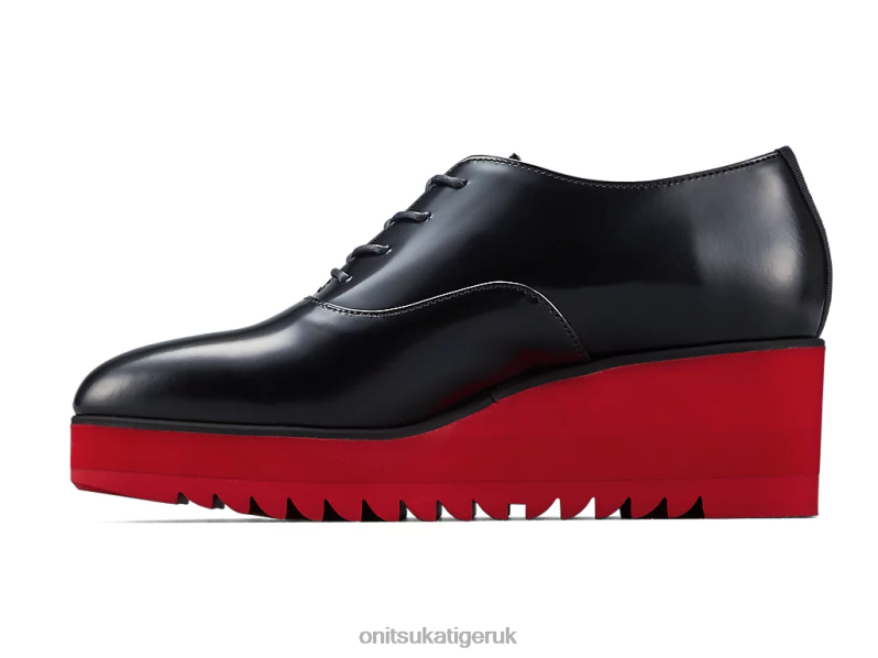 Women WEDGE-O XTBPR576 Shoes Onitsuka Tiger Black/Classic Red