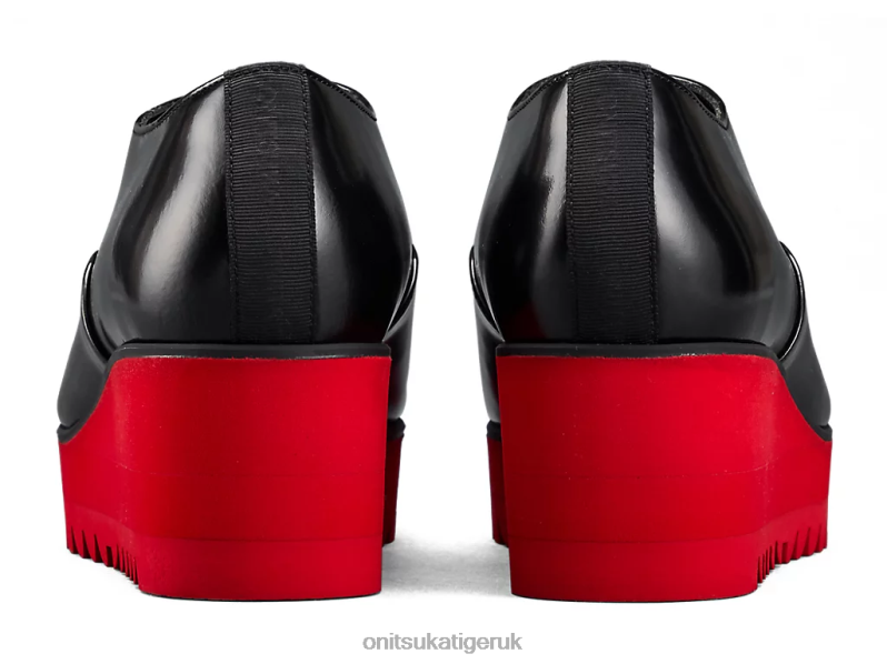 Women WEDGE-O XTBPR576 Shoes Onitsuka Tiger Black/Classic Red